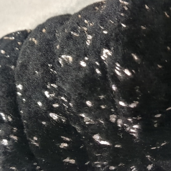 ugg fluff yeah metallic sparkle slides black silver women's size 5.5 - Picture 5 of 11